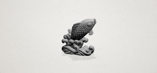 standing fish standing fish 3D 프린트 모델 .c4d .max .obj .3ds .fbx .stl .blend 