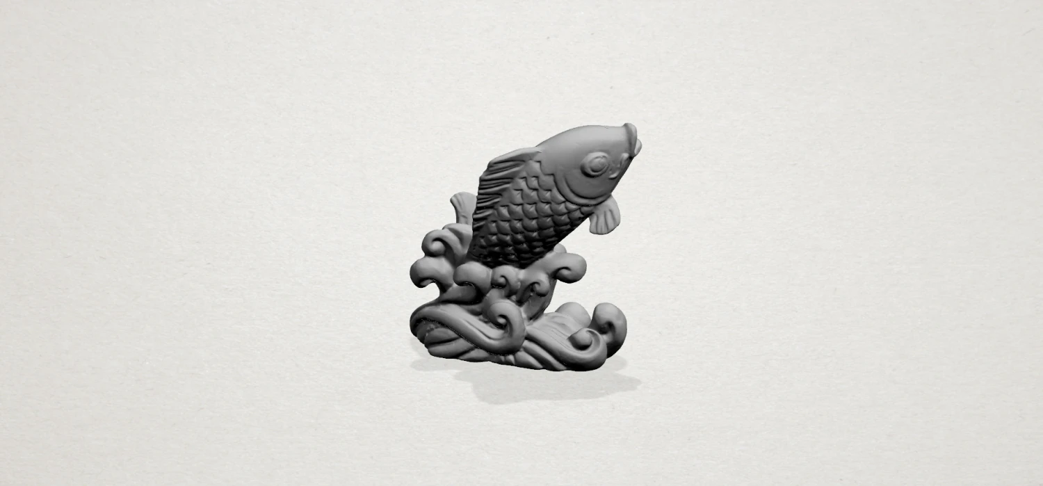 standing fish standing fish 3D Print Model .c4d .max .obj .3ds .fbx .stl .blend