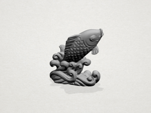 standing fish standing fish 3D Print Model