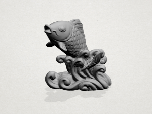 standing fish standing fish 3D 프린트 모델
