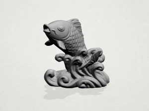 standing fish standing fish 3D Print Model