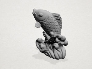 standing fish standing fish 3D 프린트 모델