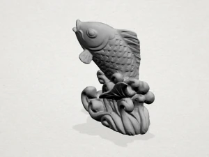 standing fish standing fish 3D Print Model