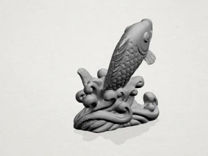 standing fish standing fish 3D Print Model