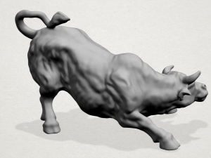 bull 01 3Dプリントモデル