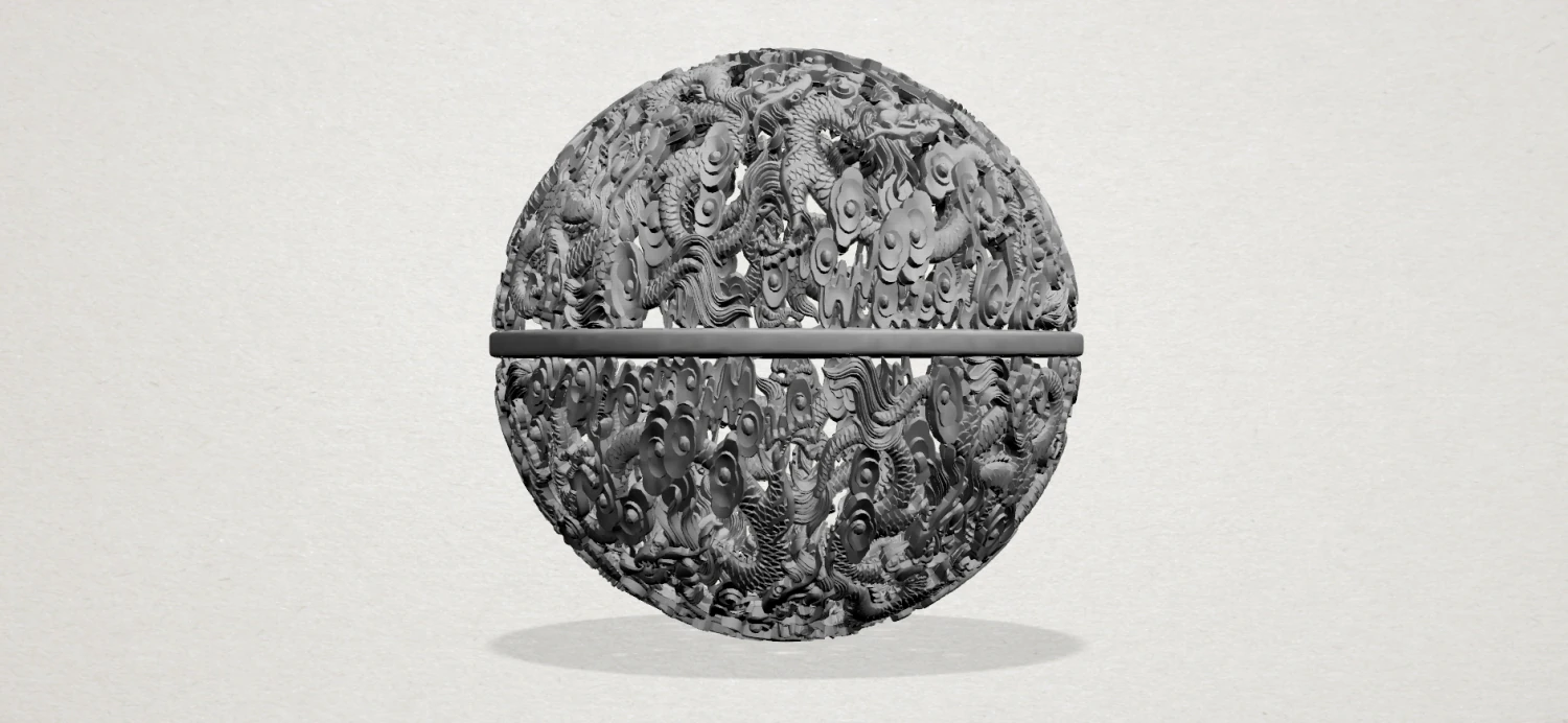 dragon ball 3D Print Model .c4d .max .obj .3ds .fbx .stl .blend 
