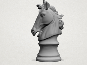 chess - knight 3Dプリントモデル