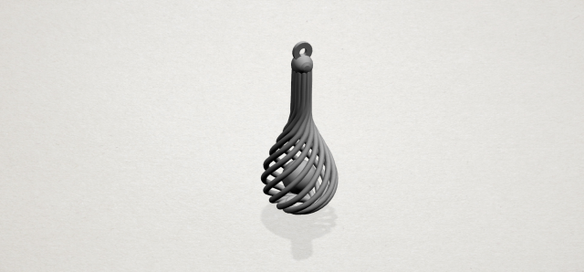 necklace - twisted vase 3D 프린트 모델 .c4d .max .obj .3ds .fbx .stl .blend 