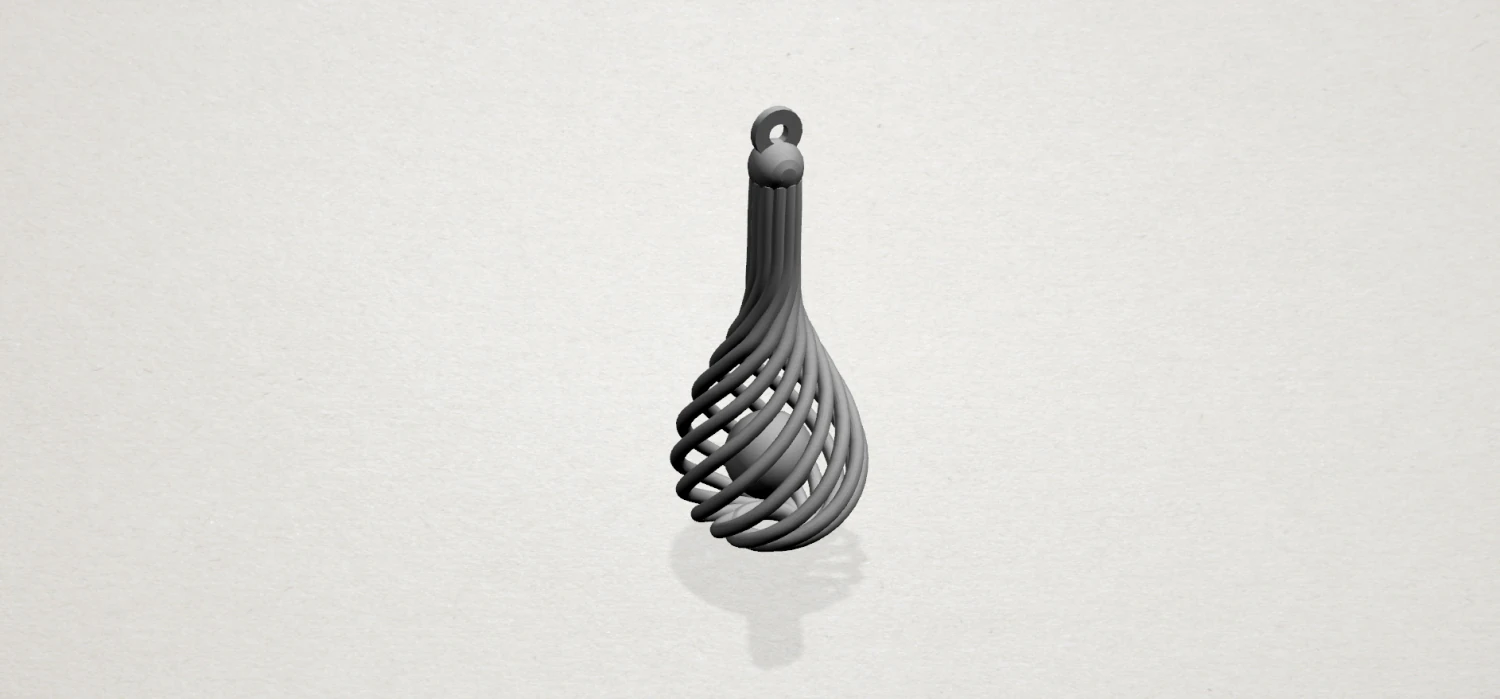 necklace - twisted vase 3D Print Model .c4d .max .obj .3ds .fbx .stl .blend 