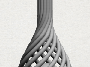 necklace - twisted vase 3D 프린트 모델