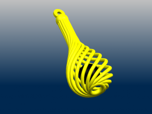 necklace - twisted vase 3D 프린트 모델