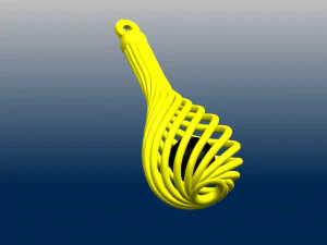 necklace - twisted vase 3D Print Model