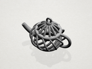 necklace - tea pot 3D 프린트 모델