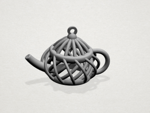 necklace - tea pot 3D 打印模型