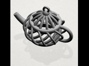 necklace - tea pot 3D 打印模型