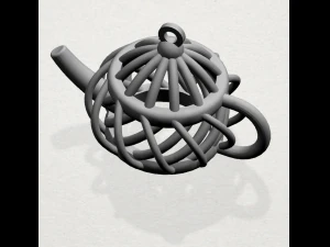 necklace - tea pot 3D Print Model