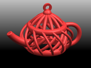 necklace - tea pot 3D 打印模型