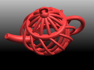 necklace - tea pot 3D Print Model