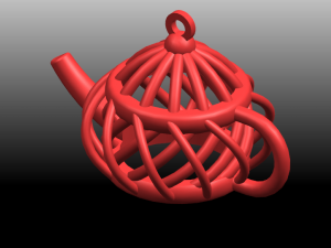 necklace - tea pot 3D 打印模型