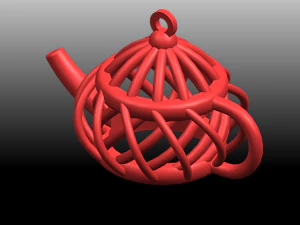 necklace - tea pot 3D Print Model