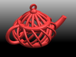 necklace - tea pot 3D 打印模型