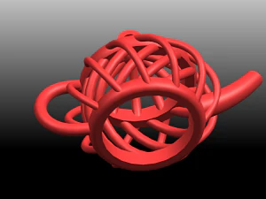 necklace - tea pot 3D Print Model