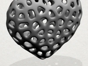 necklaces -voronoi heart 3D Print Model