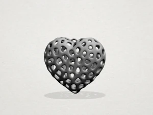намиста -вороного серце 3D Принт Модель