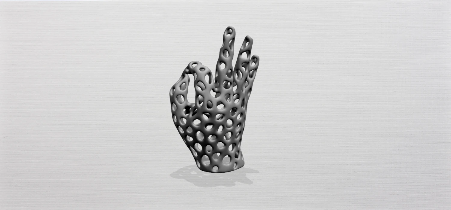 ボロノイ手 3Dプリントモデル .c4d .max .obj .3ds .fbx .stl .blend 