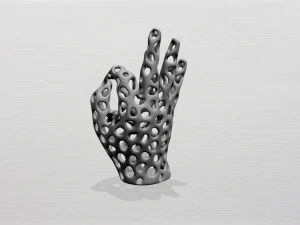 Voronoi-Hand 3D Druckmodell