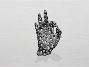 ボロノイ手 3Dプリントモデル