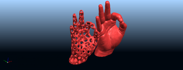 Download voronoi hand 3D Model