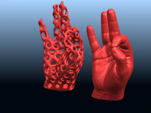 ボロノイ手 3Dプリントモデル