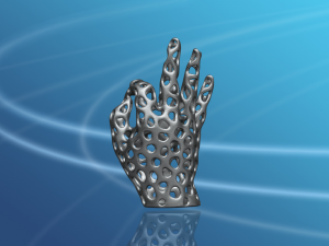 voronoi hand 3D-Druckmodell