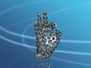 voronoi hand 3D-Druckmodell