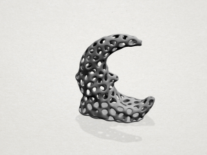 voronoi moon 3D Baskı Modeli