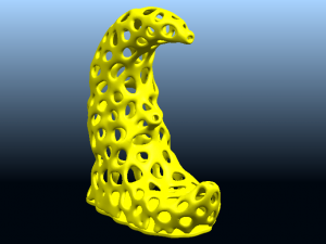 voronoi moon 3D Baskı Modeli