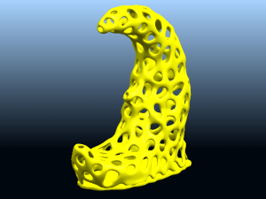 voronoi moon 3D Baskı Modeli