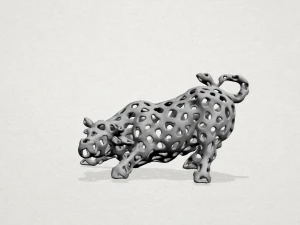 бык в форме Вороного 3D Принт Модель