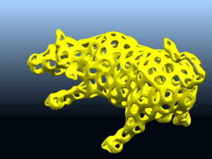 bull in voronoi shape 3Dプリントモデル
