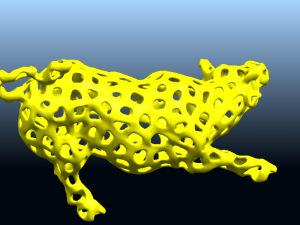 bull in voronoi shape 3Dプリントモデル