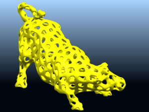 bull in voronoi shape 3Dプリントモデル