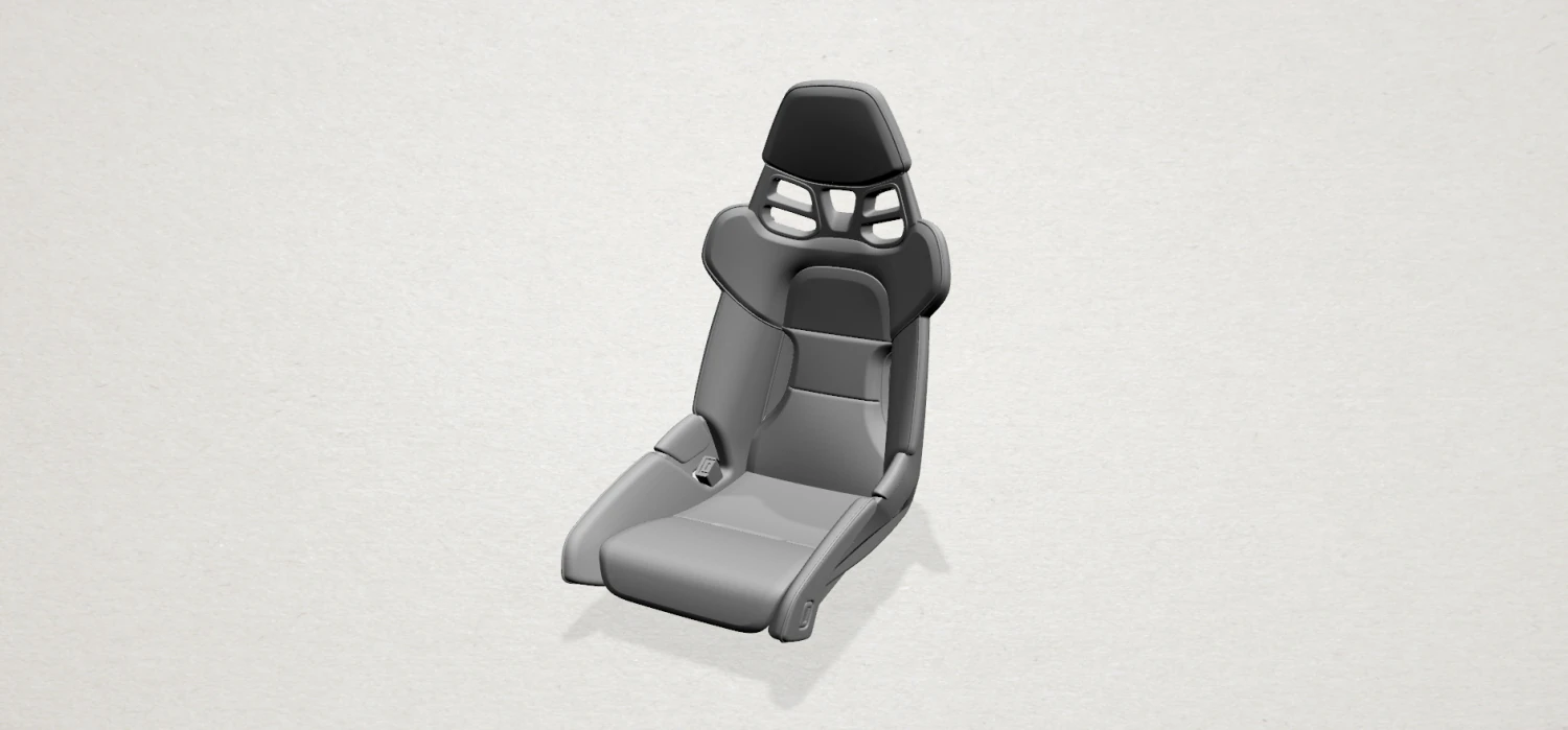 sport car seat 3D Print Model .c4d .max .obj .3ds .fbx .stl .blend 