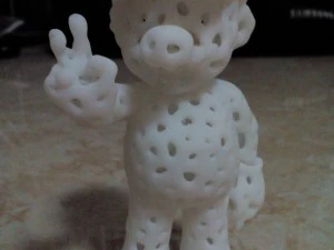 mario in voronoi shape 3D Print Model