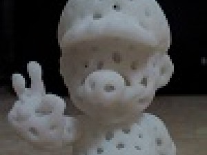 mario in voronoi shape 3D Baskı Modeli