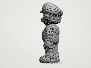 mario in voronoi shape 3D Print Model