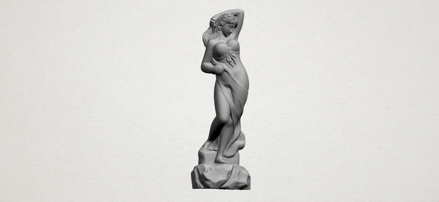 sexy girl 3D Print Model .c4d .max .obj .3ds .fbx .stl .blend
