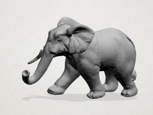 elephant 01 3D 打印模型