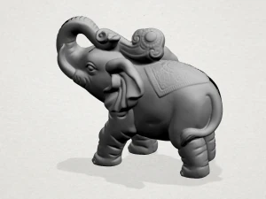 elephant 02 3D Print Model