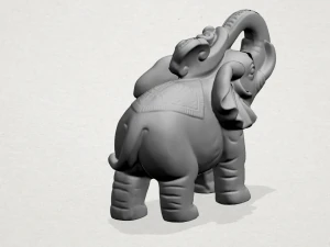 elephant 02 3D Print Model
